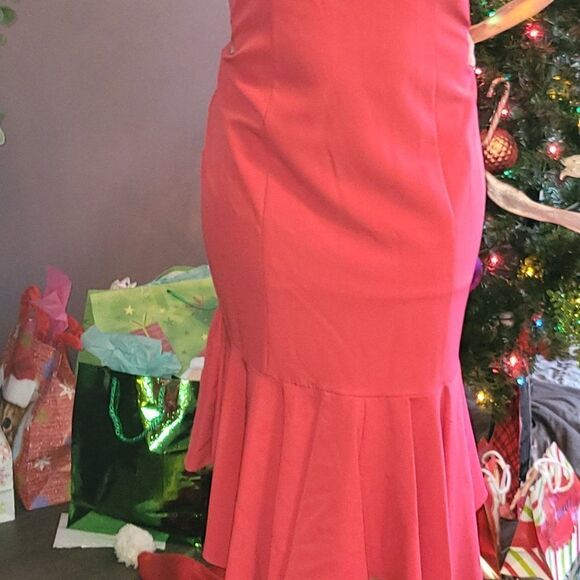 AIDAN MATTOX Pink Halter Neck Dress New With Tags - Picture 3 of 6